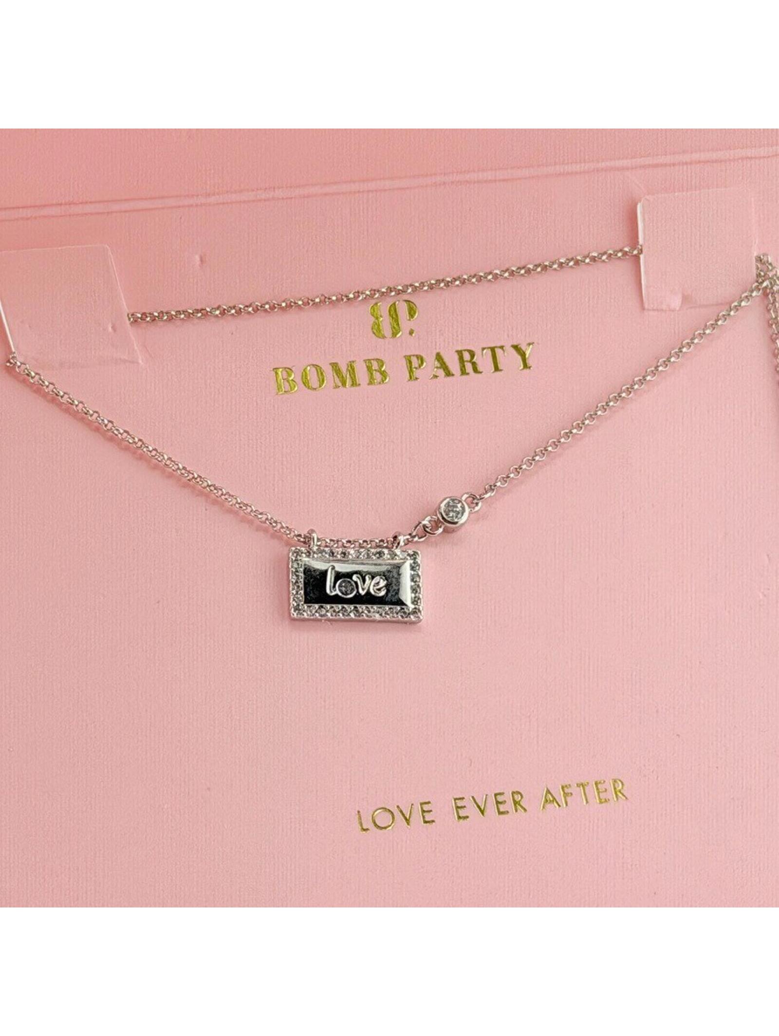 Bomb Party Love Ever After Necklace "The Sweetest Love" Rbp3523 Retro Htf